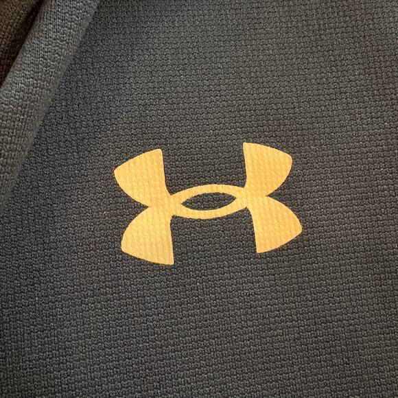 Under Armour Sweatshirt Mens Large Blue Loose 1/4 Zip Fleece Lined Performance - Picture 5 of 10